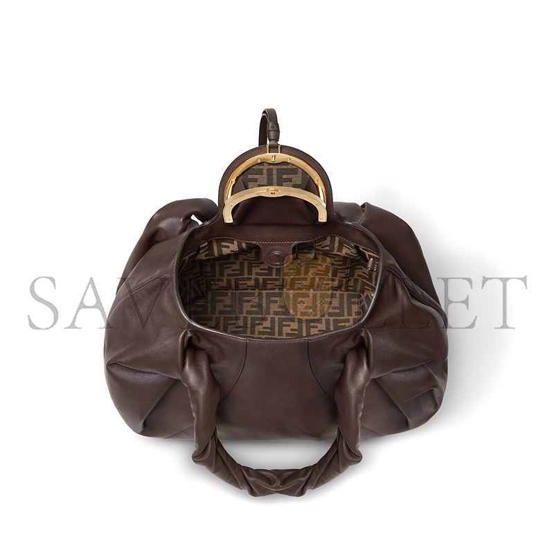 FENDI SPY DARK BROWN LEATHER BAG 8BR839AYCTF0L1B (48*22*20cm) FENDI SPY DARK BROWN LEATHER BAG 8BR839AYCTF0L1B (48*22*20cm)